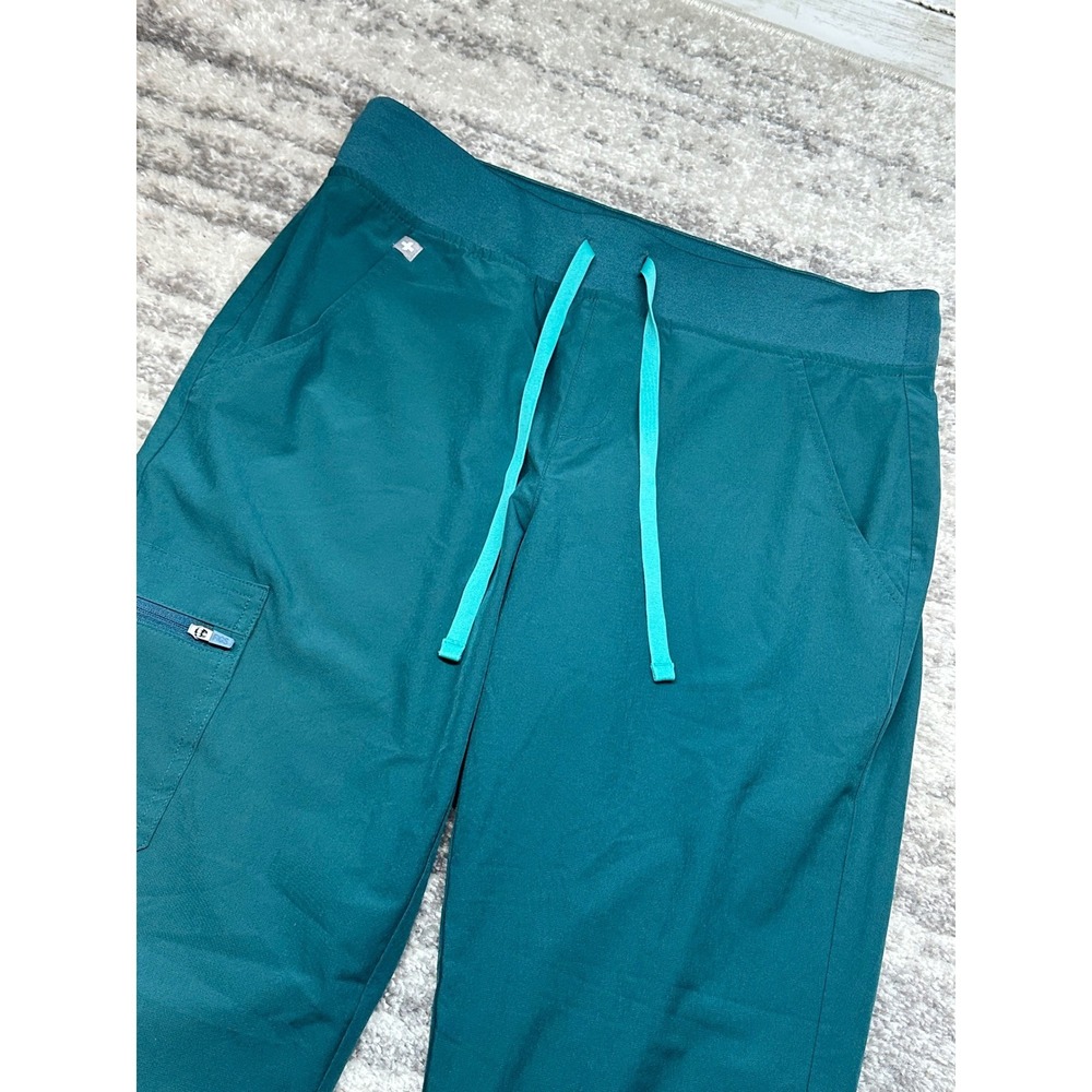 FIGS Zamora Jogger Scrub Pants Womens S Teal Blue Green W21SW2017P